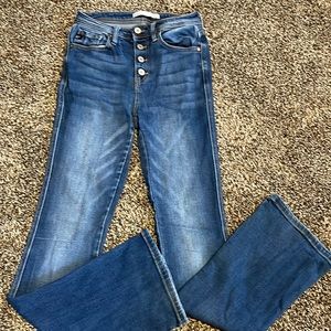 Kankan jeans sz 24. Button fly.